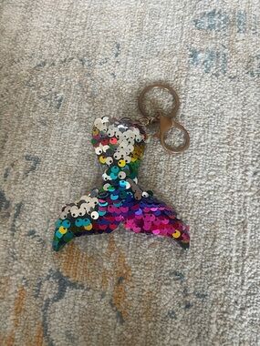 Sequence Mermaid Tail Keychain 4”